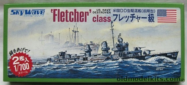 Skywave 1/700 Fletcher Class USN Destroyer - Two Kits, SW500 plastic model kit